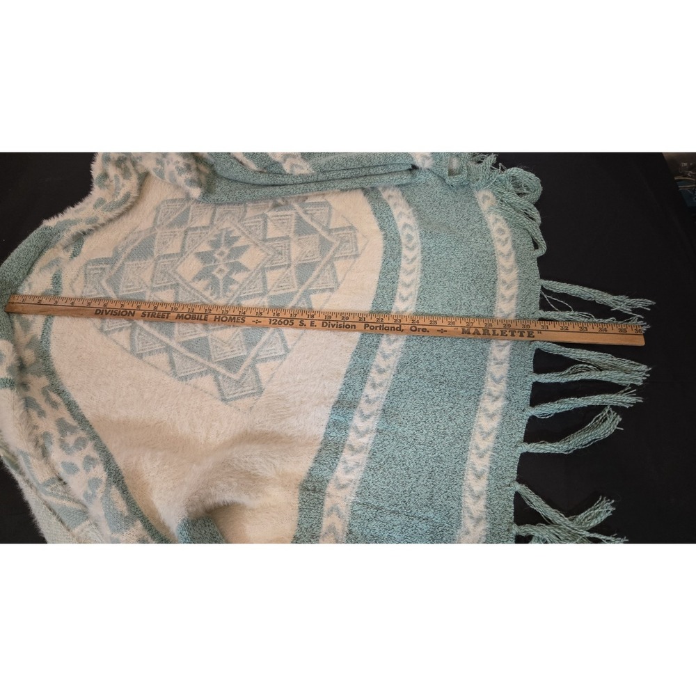 Oceanus Beachy Fringed Oversized Warm Soft Comfy Cardigan Size Medium - Picture 9 of 9